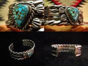 Vintage Twistedwire Cuff w/ Hi-Gr#8 Stone  c.1950～