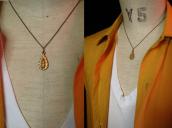 Vintage 10K Gold Virgin of Guadalupe & Jesus Charm Necklace