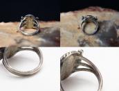 【UITA22】Vtg Navajo Hi-Grade Blue Gem Turquoise Ring  c.1950