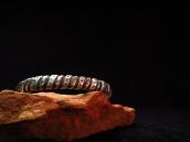 Dyaami Lewis Acoma Bias Filed Ingot Silver Cuff Bracelet  SM