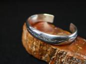 【Mike Bird Romero】 Ohkay Owingeh Old Stamped Silver Cuff