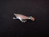 Antique Quail Shape Stamped Silver Small Pin  c.1940