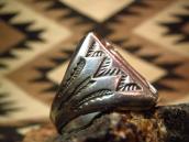 Vintage Thunderbird Patched Silver Seal Ring  c.1940～