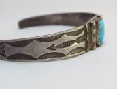 【Austin Wilson】 Vintage Stamped Silver Cuff Bracelet c.1940～