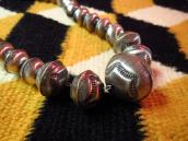 OLDPAWN Stamped Silver Bead Necklace