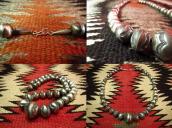 OLDPAWN Stamped Silver Bead Necklace