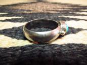 OLD PAWN Silver Ring with Gem Turquoise