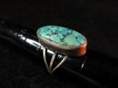 Old Pawn Split Ring with Morenci Turquoise