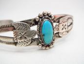 Antique Two Thunderbird Patched Cuff Bracelet w/TQ  c.1930～