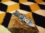 Antique Stamped Arrow & Thunderbird Silver Pin w/TQ  c.1930～