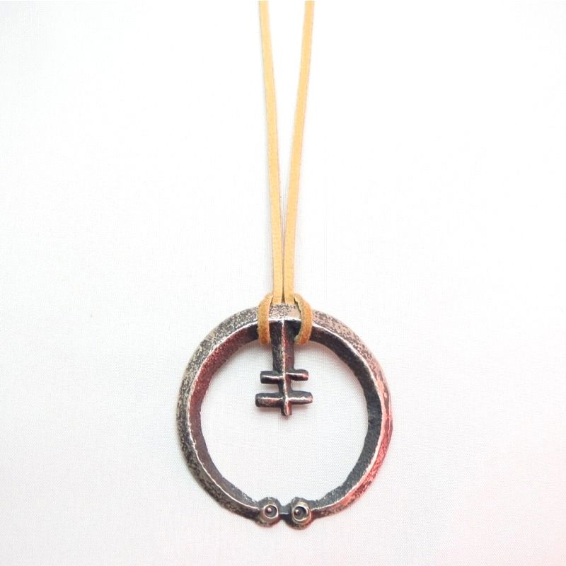 Chris Billie Navajo TufaCast DragonflyCross Naja Necklace L2