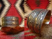 Al Somers Chisel Stamped Ingot Silver Wide Cuff Bracelet