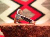 Antique Concho Repoused Silver Tourist Ring  c.1930～