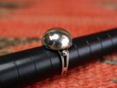 Antique "Navajo Pearl" Face Silver Tourist Ring  c.1940