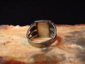 Antique Navajo Twisted Wire Shank Ring w/Square TQ  c.1940