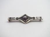 Atq Shell Repoused & Arrows Stamped Small Pin Brooch c.1930～