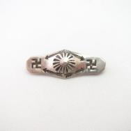 Atq 【Ganscraft】 卍 & Arrows Stamped Small Silver Pin  c.1930
