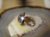 Attr. to【Austin Wilson】Cross Stamped Concho Face Ring c.1940