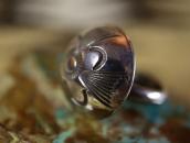 Attr. to【Austin Wilson】Cross Stamped Concho Face Ring c.1940