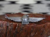 Antique Stamped Thunderbird Shape Silver Pin c.1930～