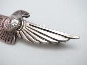 Antique Stamped Thunderbird Shape Silver Pin c.1930～