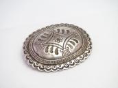 【Austin Wilson】 Stamped Silver Concho Pin/Buckle  c.1935～