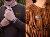 【Austin Wilson】 Stamped Silver Concho Pin/Buckle  c.1935～