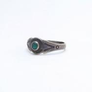 Vintage 【BELL TRADING POST】 Silver Tourist Ring w/TQ c.1950～