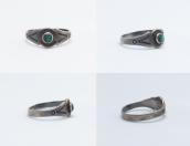 Vintage 【BELL TRADING POST】 Silver Tourist Ring w/TQ c.1950～