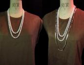 OLDPAWN White Shell Beads 2 Strand Heishi Necklace 1 c.1970～