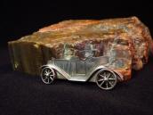 OLDPAWN Indian Man Driving HOT ROD Car Shaped Pin  c.1980～