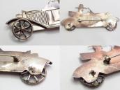 OLDPAWN Indian Man Driving HOT ROD Car Shaped Pin  c.1980～