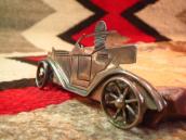OLDPAWN Indian Man Driving HOT ROD Car Shaped Pin  c.1980～