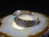 Attr. to【Austin Wilson】Stamped Cuff w/#8 Turquoise  c.1930