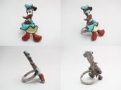 Vintage Zuni 【Donald】 Channel Inlay Silver Ring  c.1970