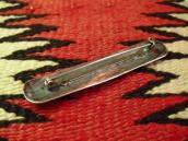 David Taliman Vintage Ingot Silver Pin Brooch w/TQ  c.1940