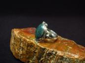 Old Navajo Spider Web Green Turquoise Small Ring  c.1980