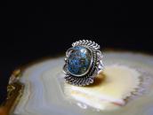 Vtg Pueblo or Navajo Hi-Grade Persian Turquoise Ring  c.1950