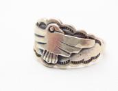 Antique Thunderbird Patched Silver Tourist Ring c.1930～