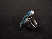 Antique Club Shaped Ring w/Top Grade #8 Turquoise  c.1940