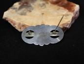 【Luke Billy Yazzie】Navajo Silver Pin w/Gem Turquoise c.1950～