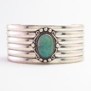 Vintage 【BELL TRADING POST】 Ribbed Wide Cuff w/TQ  c.1950～