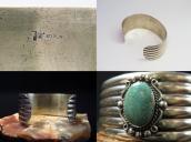 Vintage 【BELL TRADING POST】 Ribbed Wide Cuff w/TQ  c.1950～