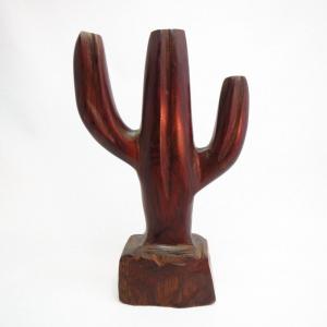 Carved Ironwood Cactus objet  M-Large 3