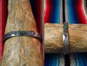 Antique Thunderbird Stamped Small Cuff Bracelet w/TQ c.1935～