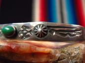 Antique Thunderbird Stamped Small Cuff Bracelet w/TQ c.1935～