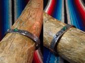 Antique Thunderbird Stamped Small Cuff Bracelet w/TQ c.1935～