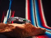 Antique Thunderbird Stamped Small Cuff Bracelet w/TQ c.1935～