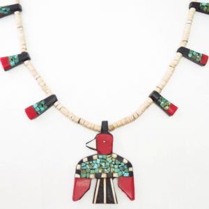 Antique Kewa/SantoDomingo Batterybird Necklace  c.1930～