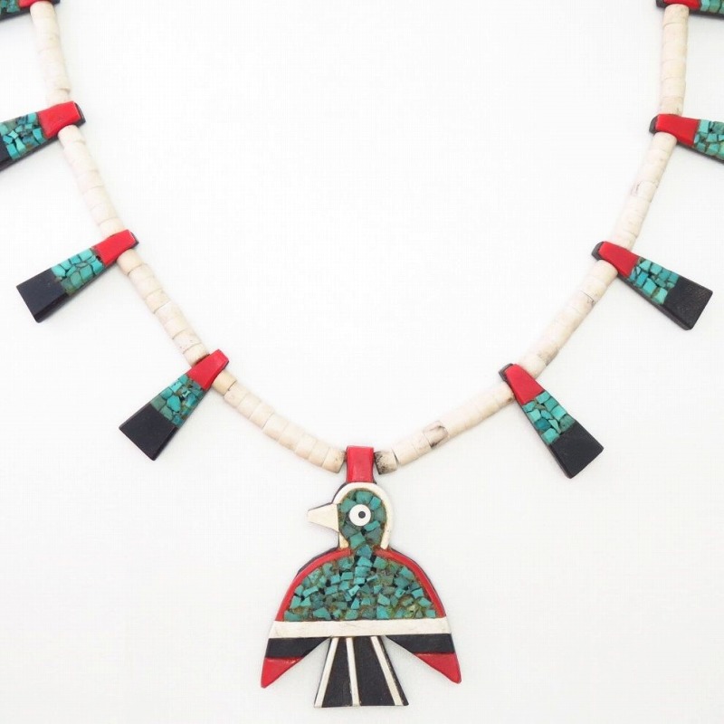 Antique Kewa/SantoDomingo T-bird/Batterybird Necklace c.1940